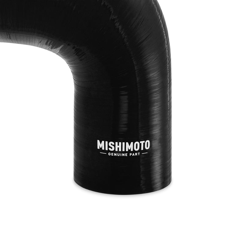 Mishimoto Silicone Reducer Coupler 90 Degree 2.5in to 4in - Black-thumbmail-1