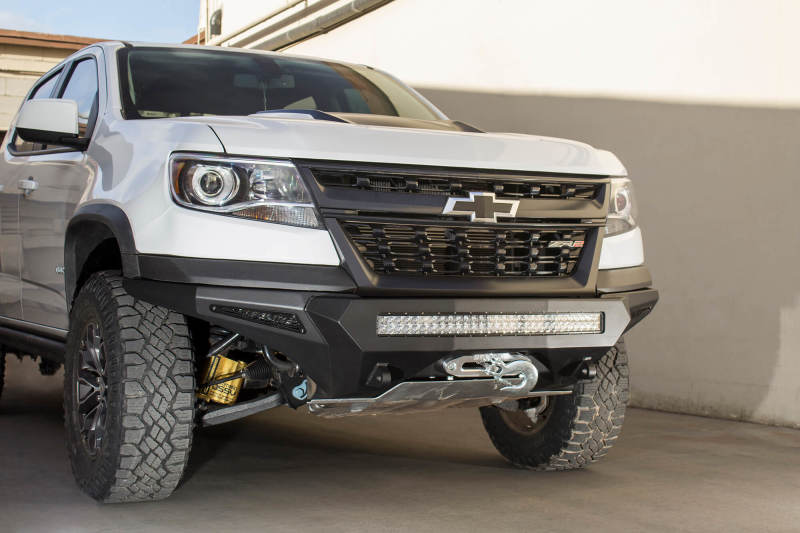Addictive Desert Designs 17-18 Chevy Colorado Stealth Fighter Front Bumper w/ Winch Mount-thumbmail-1