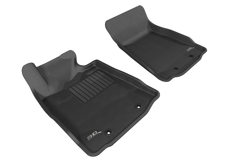 3D MAXpider 2009-2019 Nissan 370Z Kagu 1st Row Floormat - Black-thumbmail-2