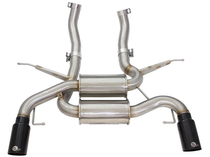 aFe MACHForce XP 2.5in Axle Back Stainless Exhaust w/ Black Tips 07-13 BMW 335i 3.0L L6 (E90/92) N55-thumbmail-4