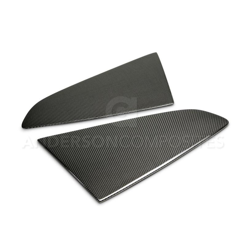 Anderson Composites 2015-2017 Ford Mustang Type -F Style Window Louvers - Flat-thumbmail-1