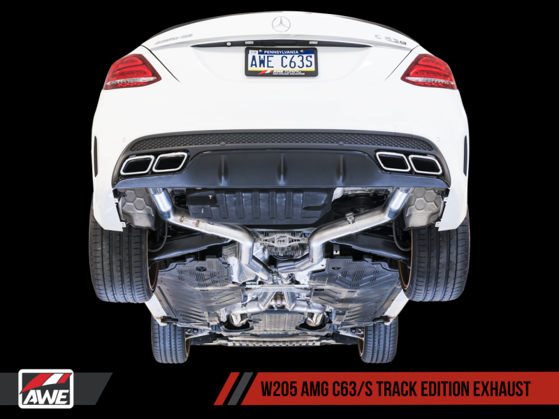 AWE Tuning Mercedes-Benz W205 AMG C63/S Coupe Track Edition Exhaust System (no tips)-thumbmail-7
