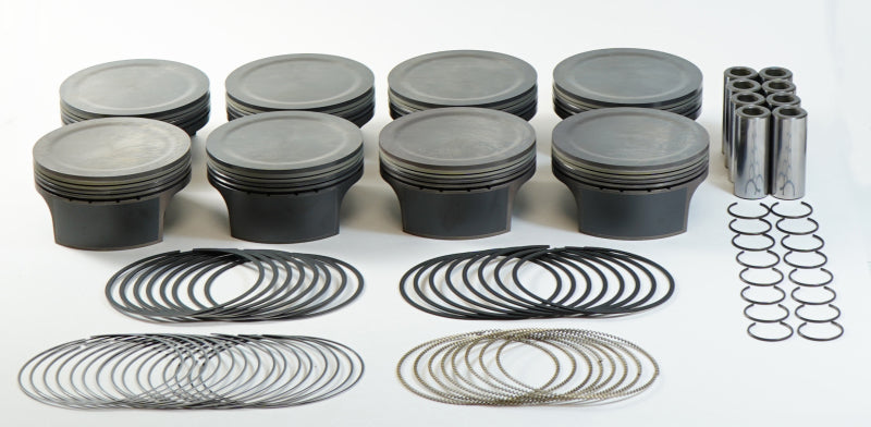 Mahle MS Piston Set GM LSA/LS3/LS9 4.070in Bore 3.622stk 6.125in Rod .927 Pin -4.5cc 10 CR Set of 8-thumbmail-1