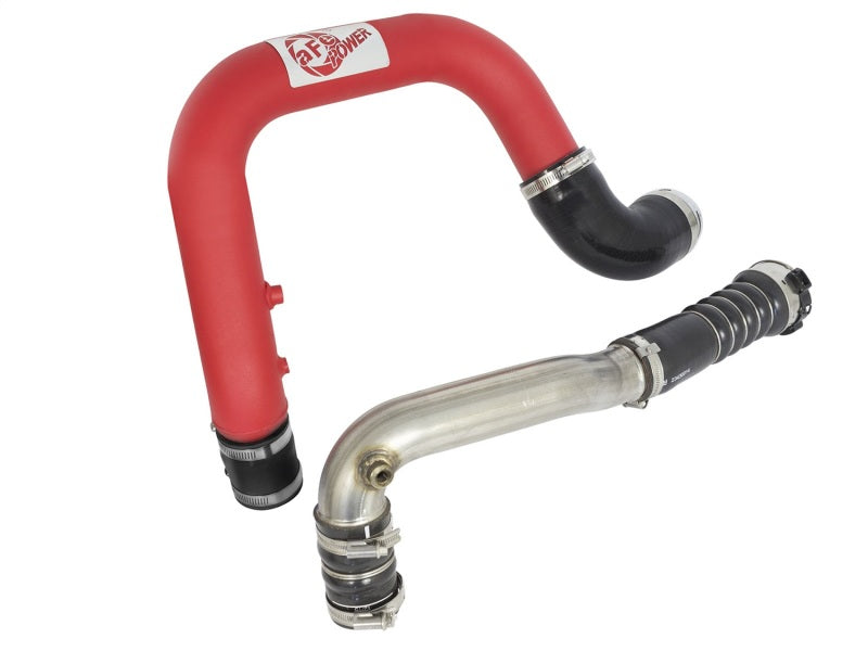 aFe BladeRunner 2.5in Red IC Tube Hot Side w/ Coupling & Clamp Kit 2016 GM Colorado/Canyon 2.8L-thumbmail-9