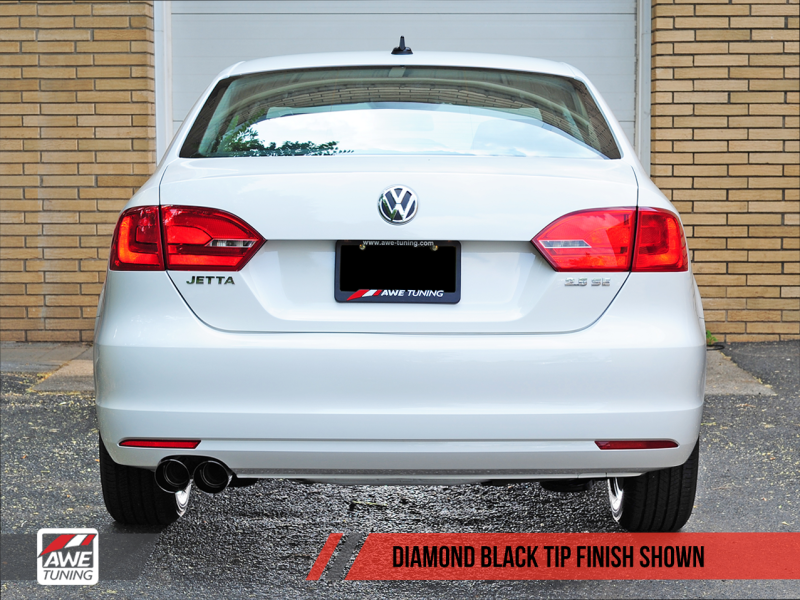 AWE Tuning Mk6 Jetta 2.5L Touring Edition Exhaust - Diamond Black Tips-thumbmail-7