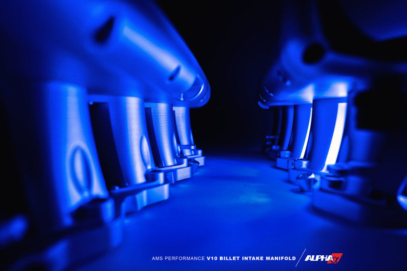 AMS Performance V10 Audi R8 / Lamborghini Huracan / Performante Billet Intake Manifold - CLR Anodize-thumbmail-11