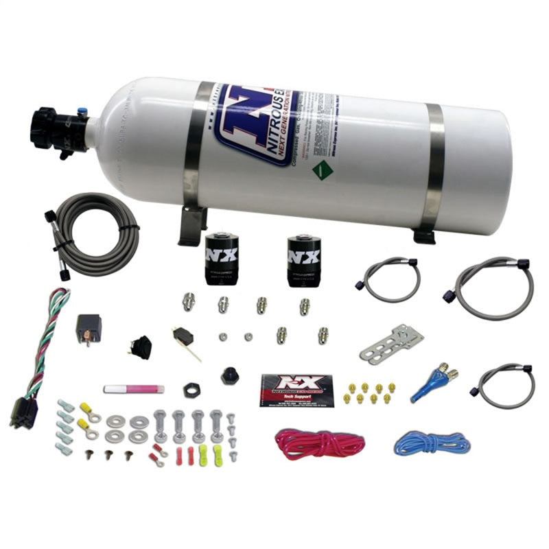 Nitrous Express All GM EFI Single Nozzle Nitrous Kit (35-150HP) w/15lb Bottle-thumbmail-1