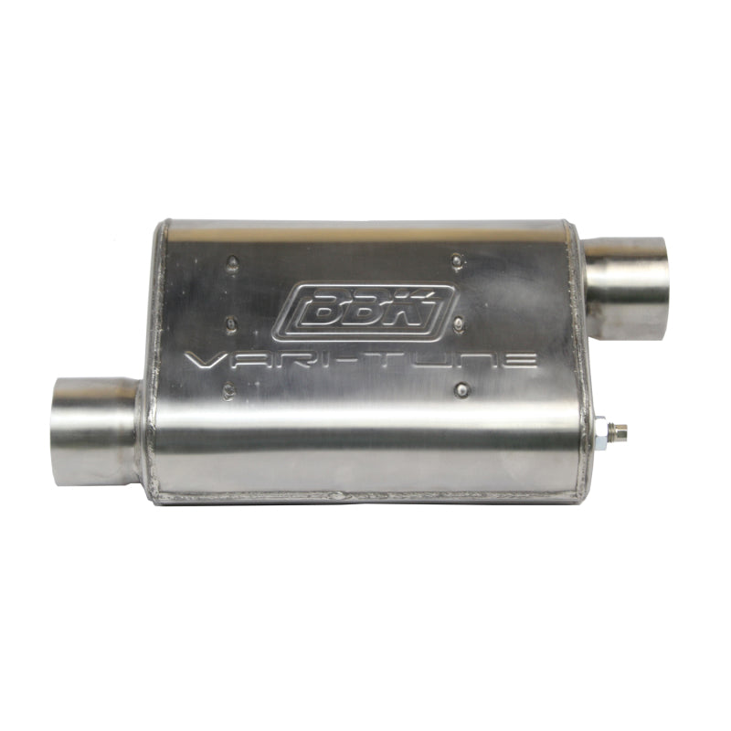 BBK VariTune Adjustable Performance Muffler 3.0 in. Offset/Offset Stainless Steel-thumbmail-2