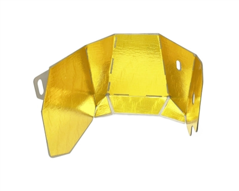 Torque Solution Subaru EJ Stock Location Turbo Heat Sheild w/ Reflective Gold Thermal Tape-thumbmail-1