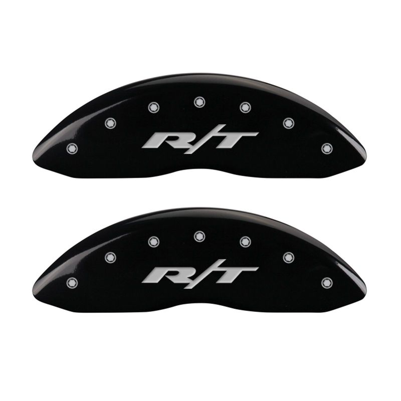 MGP 4 Caliper Covers Engraved Front & Rear RT1-Truck Black finish silver ch-thumbmail-2