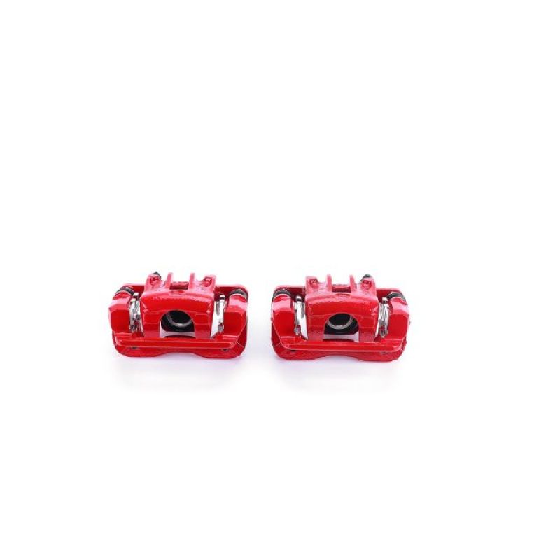 Power Stop 05-09 Hyundai Tucson Rear Red Calipers w/Brackets - Pair-thumbmail-1
