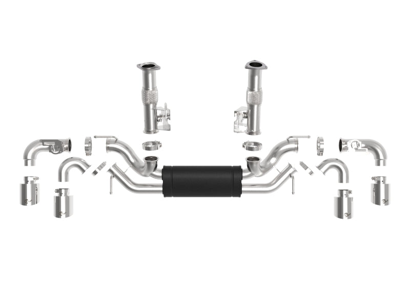 aFe MACH Force-Xp 3in to 2-1/2in 304SS Cat-Back 2020 Chevy Corvette (C8) 6.2L - Polished Tip-thumbmail-5