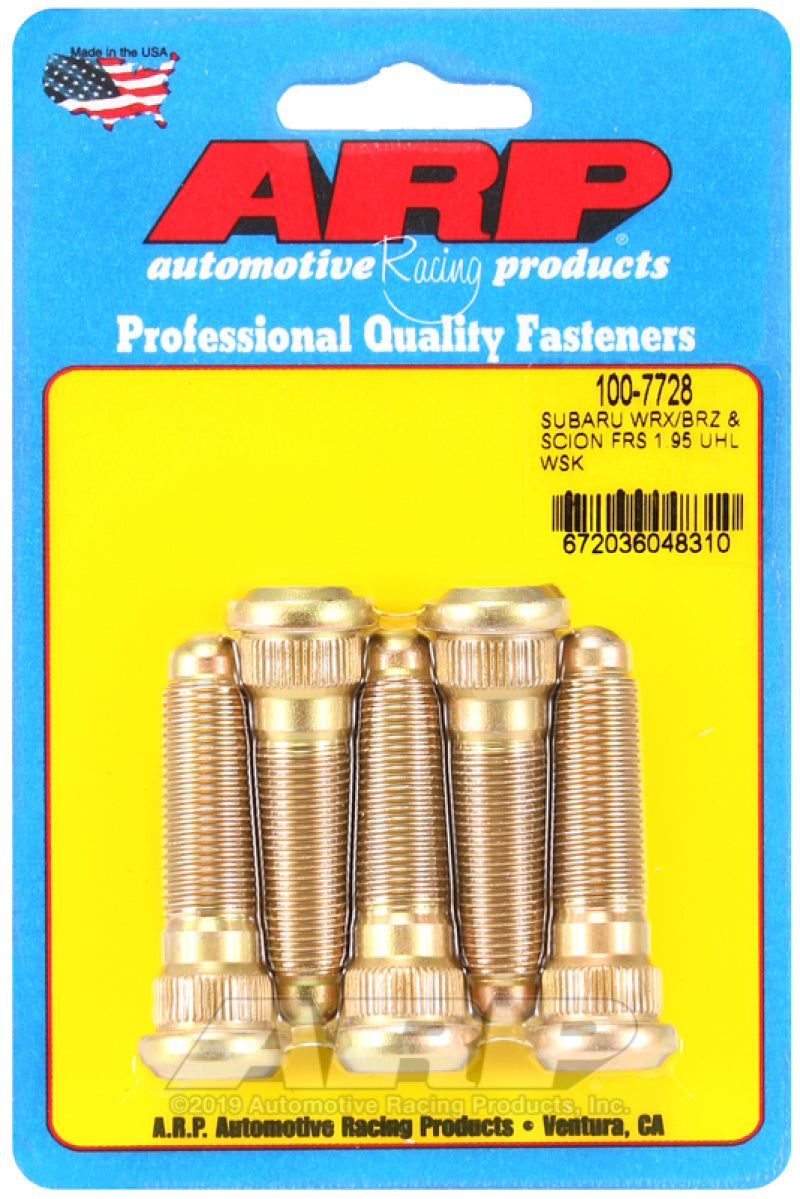 ARP Subaru WRX/BRZ & Scion FRS 1.95 UHL 12mm x 1.25 Wheel Stud Kit (5 Pack)-thumbmail-1
