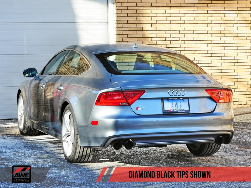 AWE Tuning Audi C7 / C7.5 S7 4.0T Touring Edition Exhaust - Diamond Black Tips-thumbmail-7