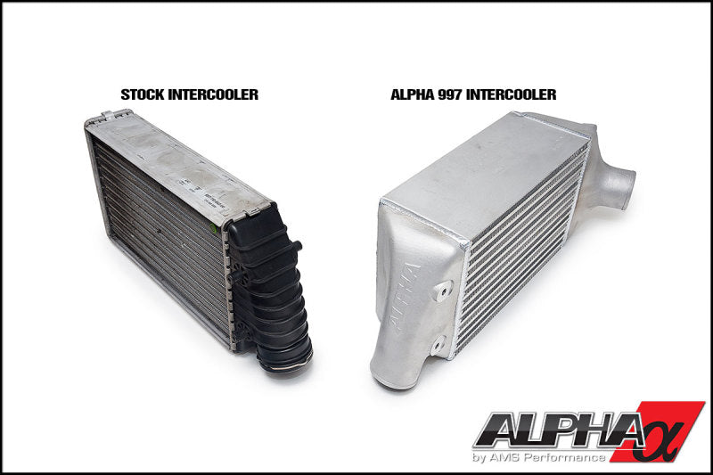 AMS Performance Porsche 997.1TT Alpha Intercooler System (For Stock Framed Turbos)-thumbmail-4