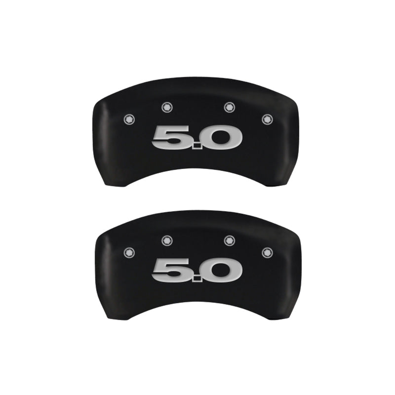 MGP Rear set 2 Caliper Covers Engraved Rear 50 Red finish silver ch-thumbmail-3
