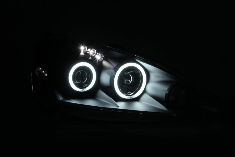 ANZO 2005-2006 Acura Rsx Projector Headlights w/ Halo Black-thumbmail-4