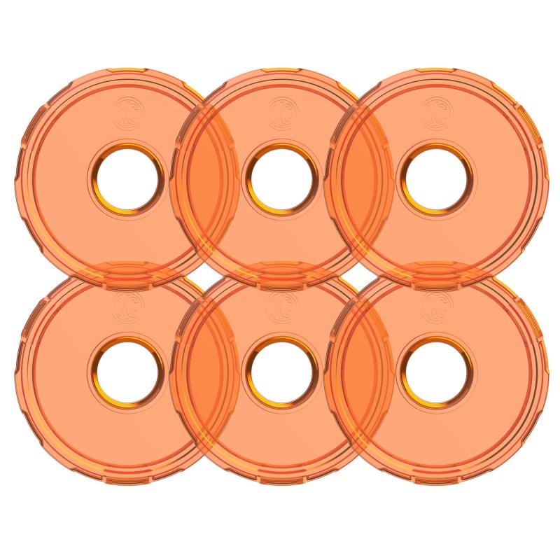 KC HiLiTES Cyclone V2 LED - Replacement Lens - Amber - 6-PK-thumbmail-1