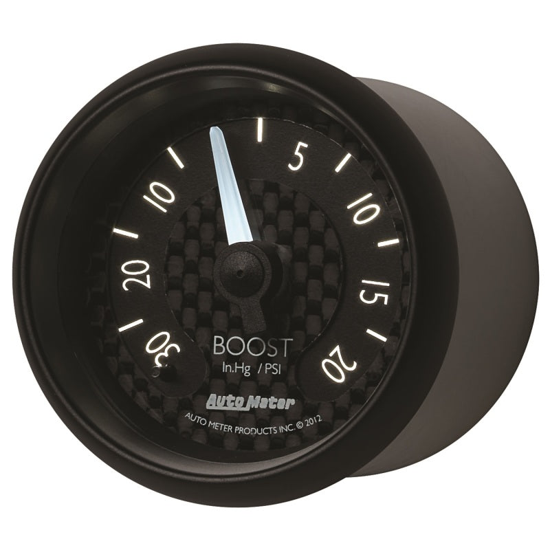 Autometer GT Series 52mm Mechanicl 30 In Hg/20 psi Vacuum/Boost Gauge-thumbmail-5