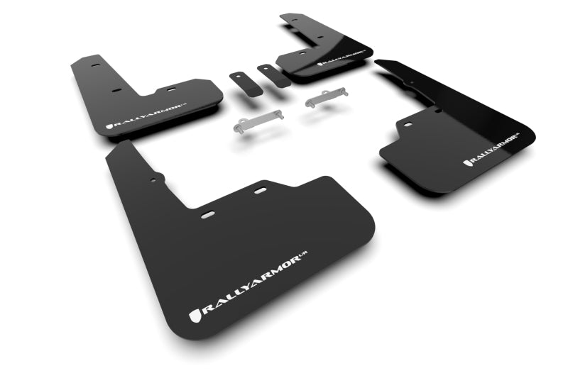 Rally Armor 2022 Subaru WRX Black UR Mud Flap w/ White Logo-thumbmail-2