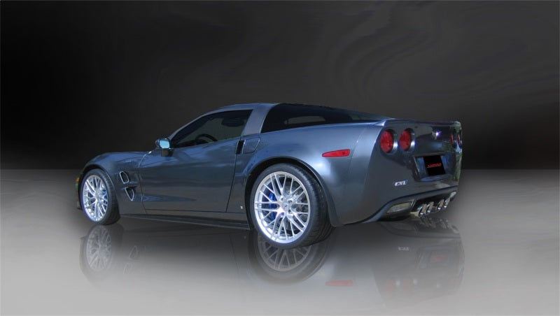 Corsa 12-13 Chevrolet Corvette C6 ZR1 Sport Cat-Back Dual Rear Exit w/ Twin 4.0in Pol Tips-thumbmail-6