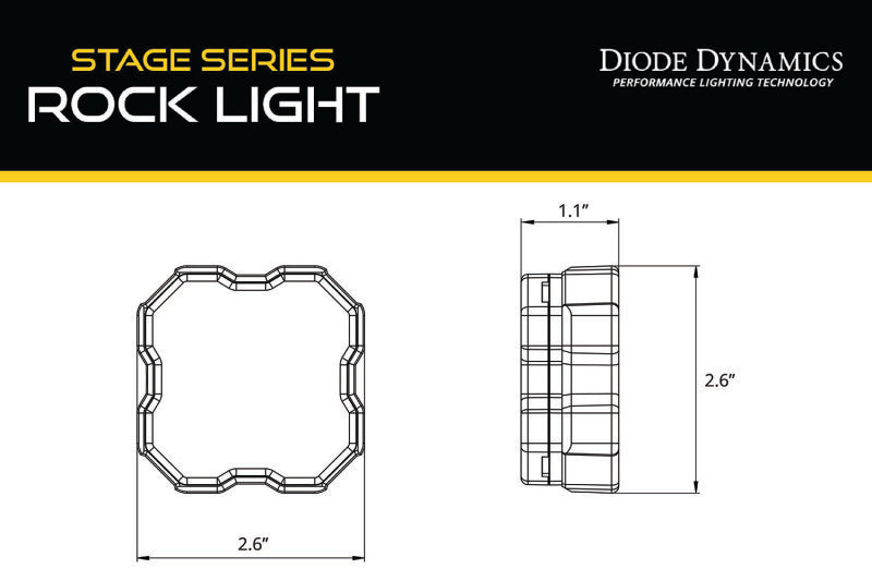 Diode Dynamics Stage Series Rock Light Magnet Mount Adapter Kit (one)-thumbmail-3