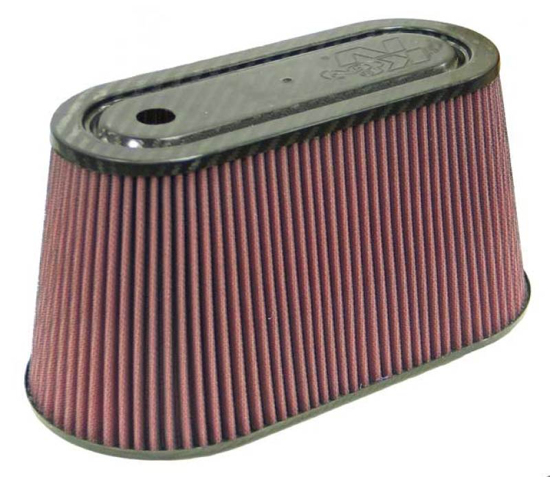 K&N Universal Air Filter with Carbon Fiber Top & Base-6in Base O/S W x 3.938in Top O/S W x 6in H-thumbmail-1