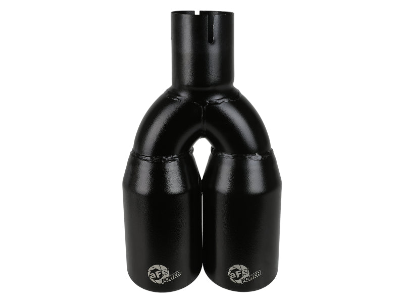 MACH Force-Xp 409 Stainless Steel Clamp-on Exhaust Tip 2.5in Inlet 3.5in Outlet - Black-thumbmail-4