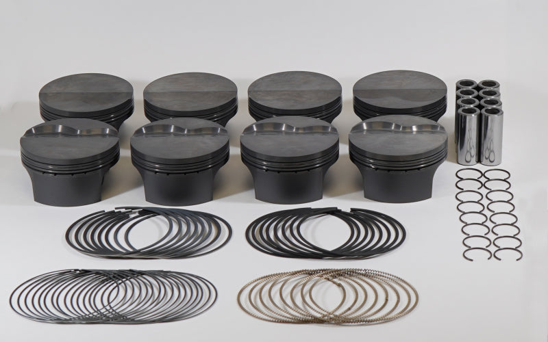 Mahle MS Piston Set GM LSX 377cid 4.070x1.330CH 3.622 Stk 6.098 Rod .945 Pin -5.8cc 10.2CR Set of 8-thumbmail-1