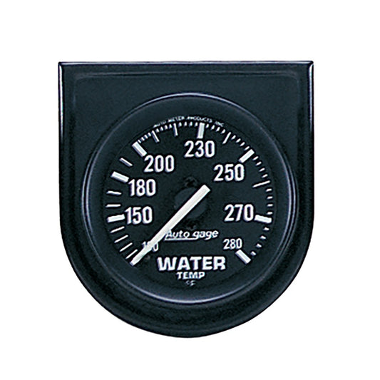 Autometer AutoGage 52.4mm Mechanical 100-280 Deg F Water Temp Gauge - Black