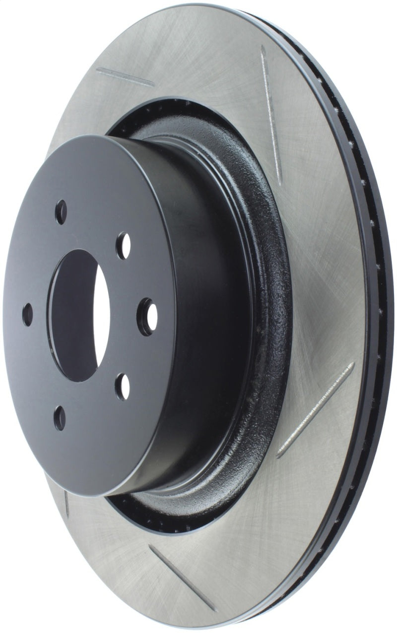 StopTech Power Slot 07-08 Infiniti G35 2WD Sport Sedan / 08-09 G37 SportStop Slotted Rear Left Roto-thumbmail-6