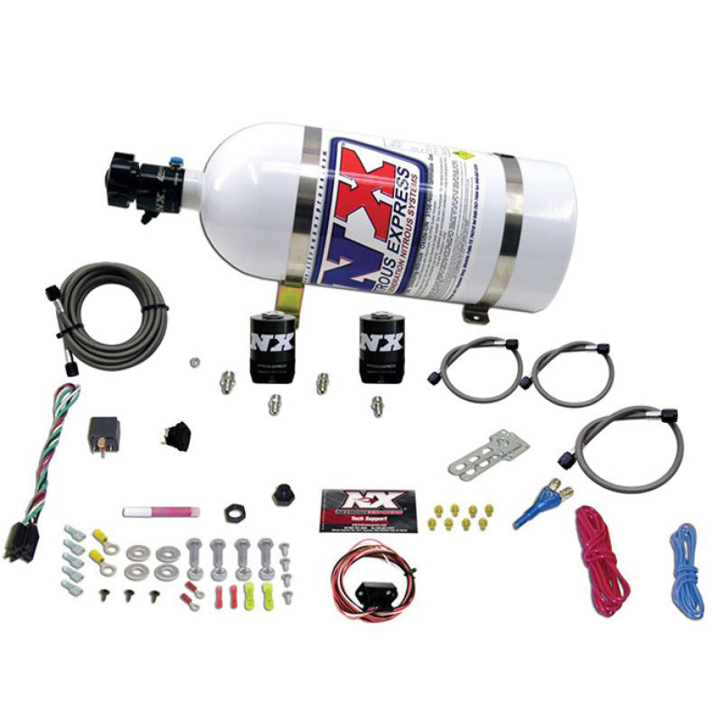 Nitrous Express Universal Fly By Wire Single Nozzle Nitrous Kit w/10lb Bottle (Incl TPS Switch)-thumbmail-2