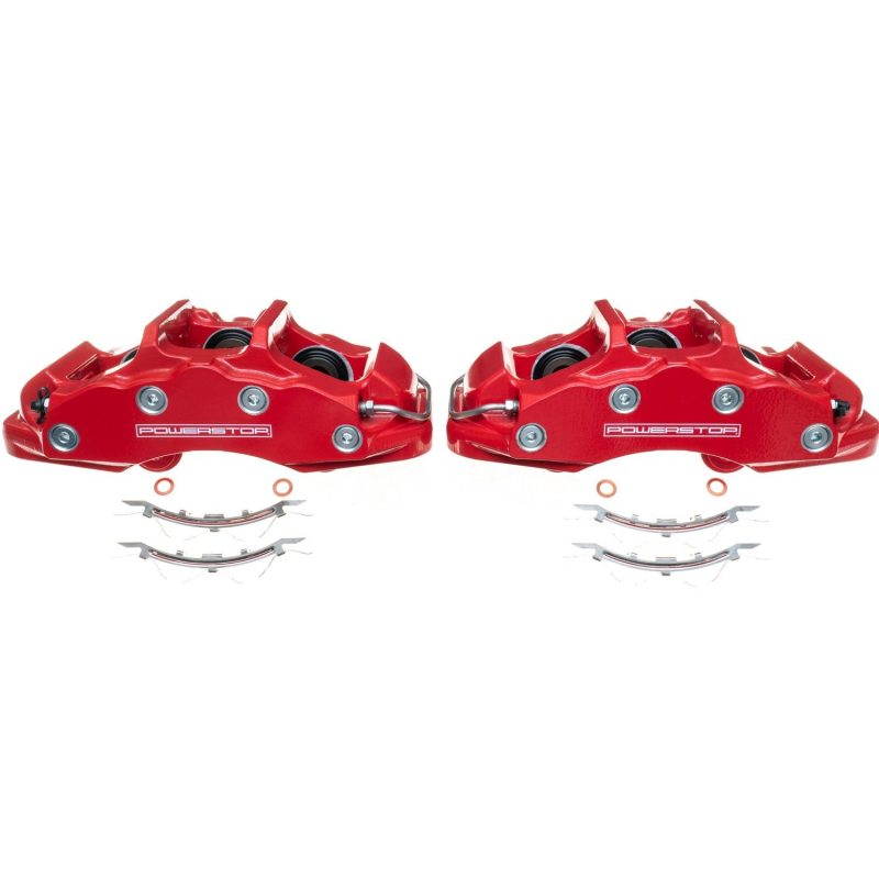 Power Stop 06-13 Chevrolet Corvette Front Red Calipers - Pair-thumbmail-1