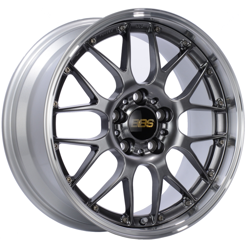 BBS RS-GT 20x8.5 5x114.3 ET43 Diamond Black Center Diamond Cut Lip Wheel -82mm PFS/Clip Required-thumbmail-1