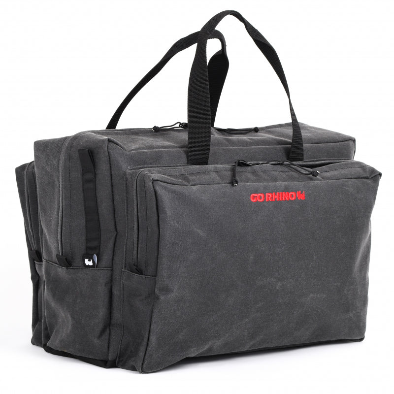 Go Rhino XVenture Gear Bag - Large (13x14x22in. Closed) 12oz Waxed Canvas - Black-thumbmail-8