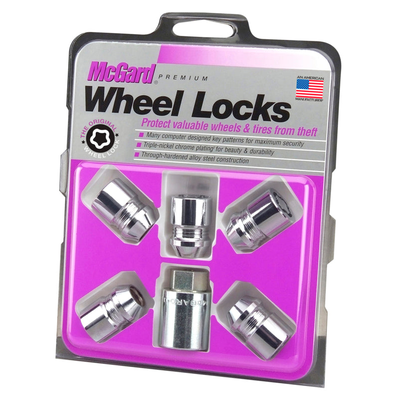 McGard Wheel Lock Nut Set - 5pk. (Cone Seat) M12X1.25 / 13/16 Hex / 1.28in. Length - Chrome-thumbmail-7