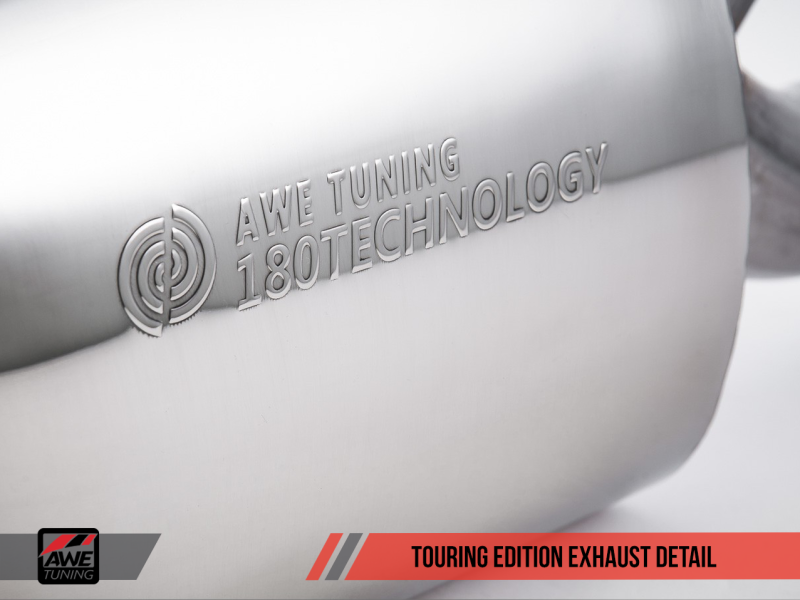 AWE Tuning BMW F3X 340i Touring Edition Axle-Back Exhaust - Chrome Silver Tips (102mm)-thumbmail-10