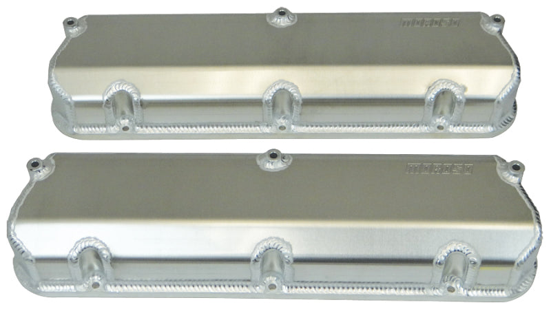 Moroso Ford 302/351W Valve Cover w/Billet Rail - 2.75in - Aluminum - Pair-thumbmail-1
