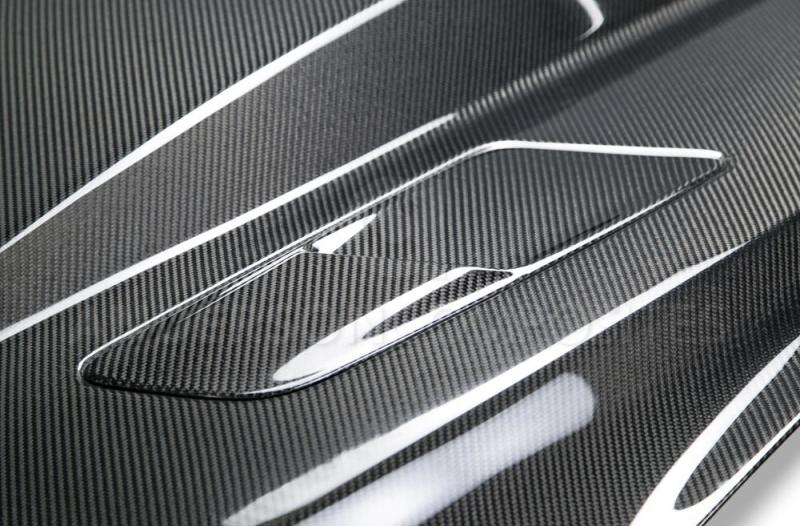 Anderson Composites 15-17 Ford Mustang (Excl. GT350/GT350R) Double Sided Carbon Fiber Cowl Hood-thumbmail-2