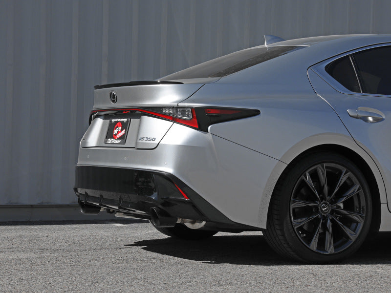 aFe Takeda 14-22 Lexus IS350 V6 2.5in. 304 Stainless Steel Axle-Back Exhaust System w/ Black Tip-thumbmail-4