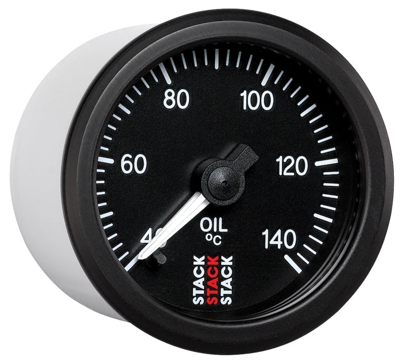 Autometer Stack 52mm 40-140 Deg C 1/8in NPTF Male Pro Stepper Motor Oil Temp Gauge - Black-thumbmail-3