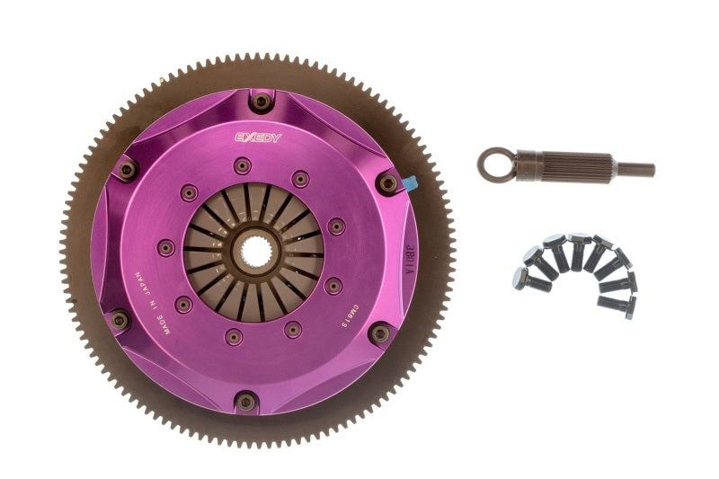 Exedy 2006-2006 Saab 9-2X Aero H4 Hyper Twin Cerametallic Clutch Sprung Center Disc Push Type Cover-thumbmail-3