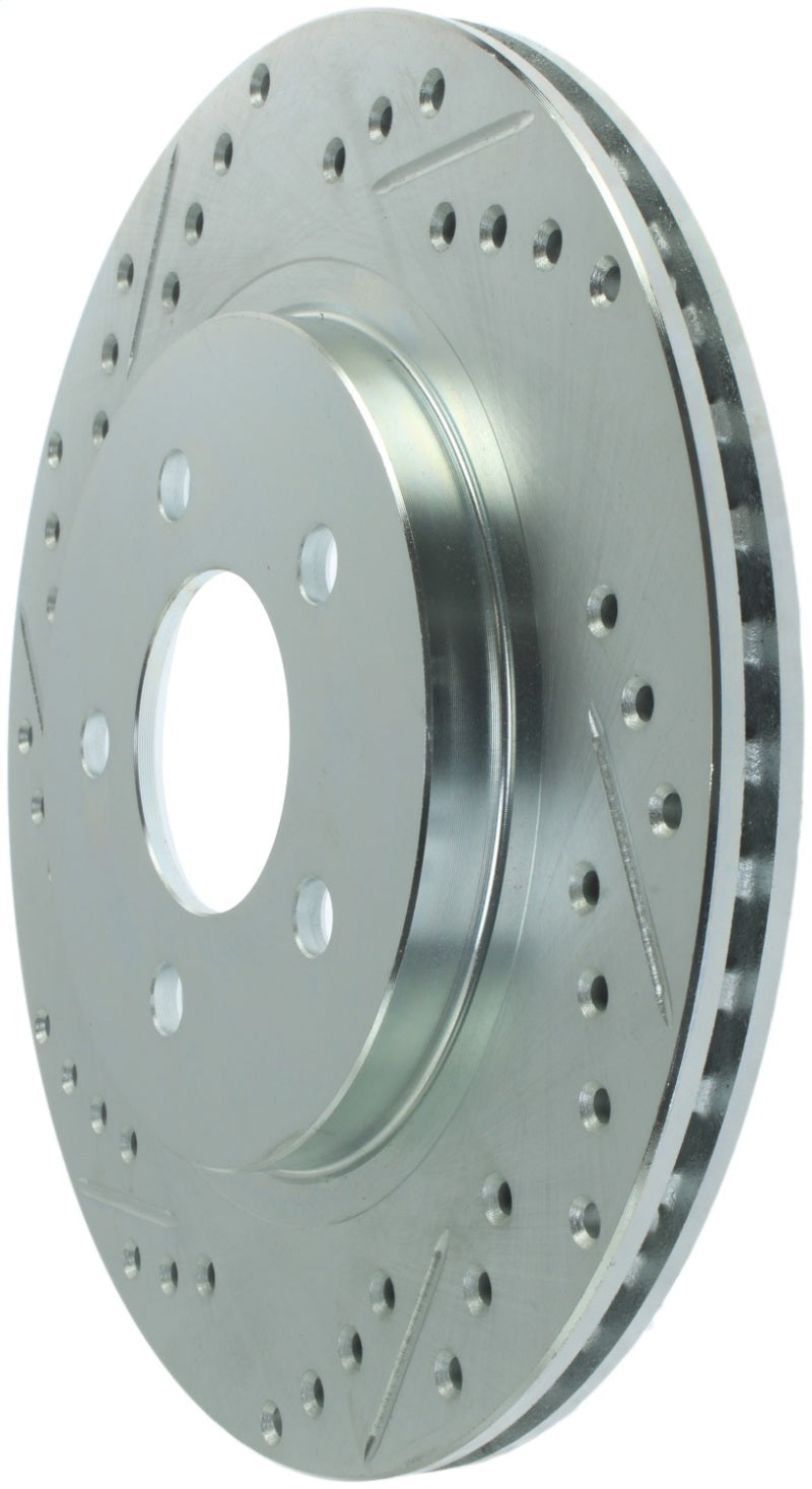 StopTech Select Sport 05-10 Ford Mustang GT Slotted and Drilled Rear Right Rotor-thumbmail-1