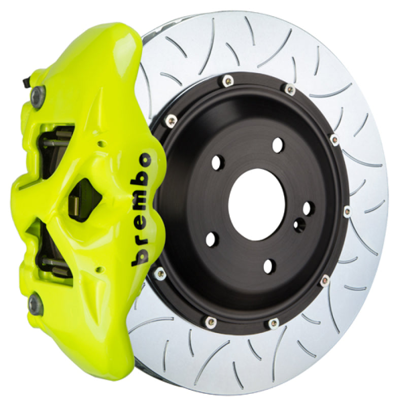 Brembo 23+ Z (RZ34) Rear GT BBK 4 Piston Cast 380x28 2pc Rotor Slotted Type-3- Fluo. Yellow-thumbmail-1
