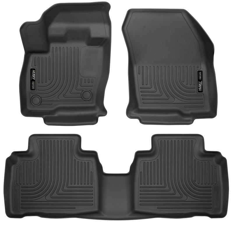 Husky Liners 2015 Ford Edge WeatherBeater Front & 2nd Row Combo Black Floor Liners-thumbmail-2