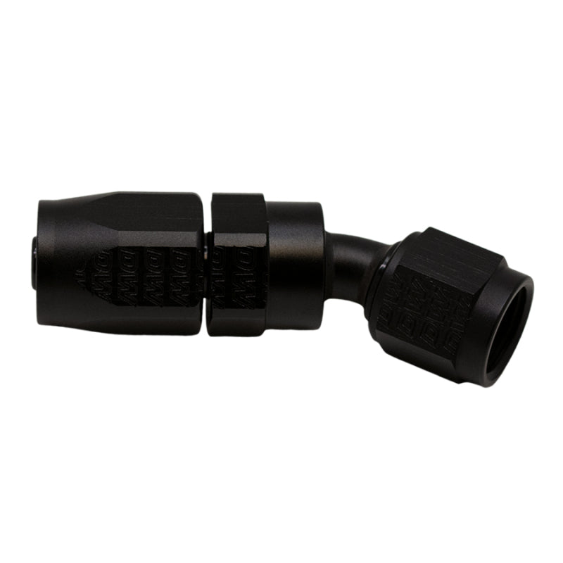 DeatschWerks 6 AN Female Flare Swivel 30-Degree Hose End CPE - Anodized Matte Black-thumbmail-2
