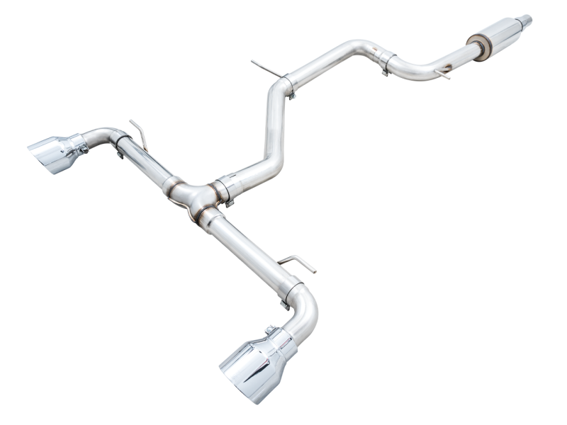 AWE 2022 VW GTI MK8  Track Edition Exhaust - Chrome Silver Tips-thumbmail-1