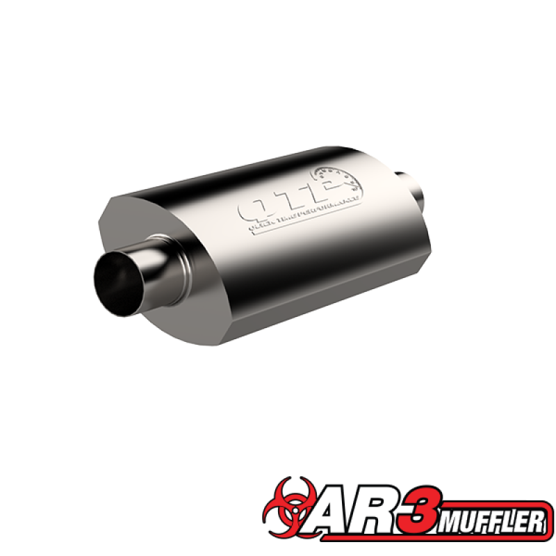 QTP 2.5in Weld-On 304SS AR3 Muffler-thumbmail-2