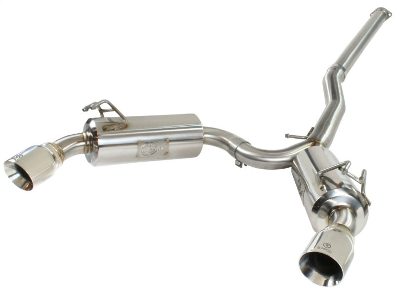 aFe Takeda Exhaust 304SS Dual Cat-Back w/ Polished Tips 08-13 Mitsubishi Lancer Evo X L4 2.0L Turbo-thumbmail-1