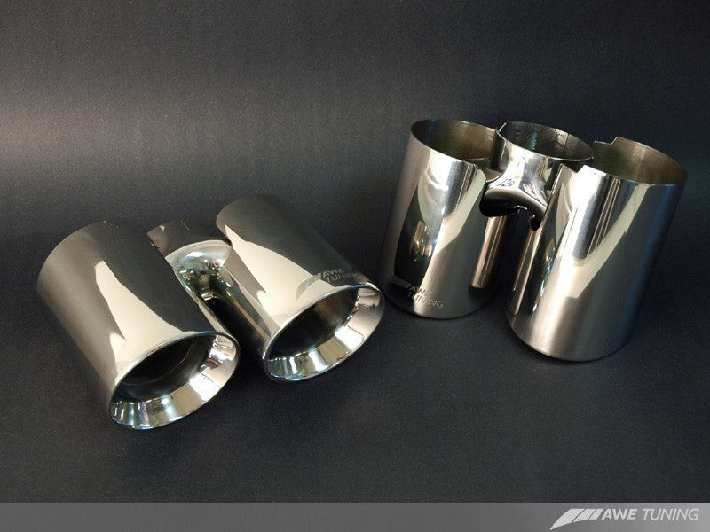 AWE Tuning Panamera Turbo Performance Exhaust System Touring Edition Polished Silver Tips-thumbmail-1